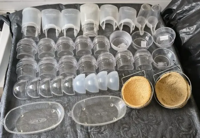 Kit 37 acessórios para gaiolas