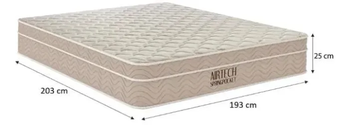 Colchão super king Ortobom medida 2,03x1,93 molas ensacadas, pague na entrega.