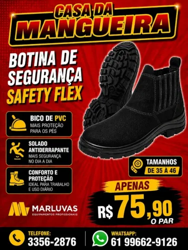 BOTINA DE SEGURANÇA SAFETY FLEX