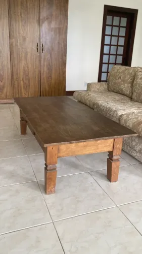 Mesa de centro madeira rústica