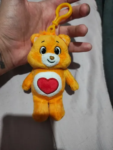 Chaveiro Ursinhos carinhosos Cacau Show Ursinho do Coração Tenderheart Laranja