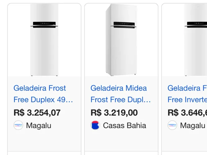 Geladeira nova na caixa Midea 394L