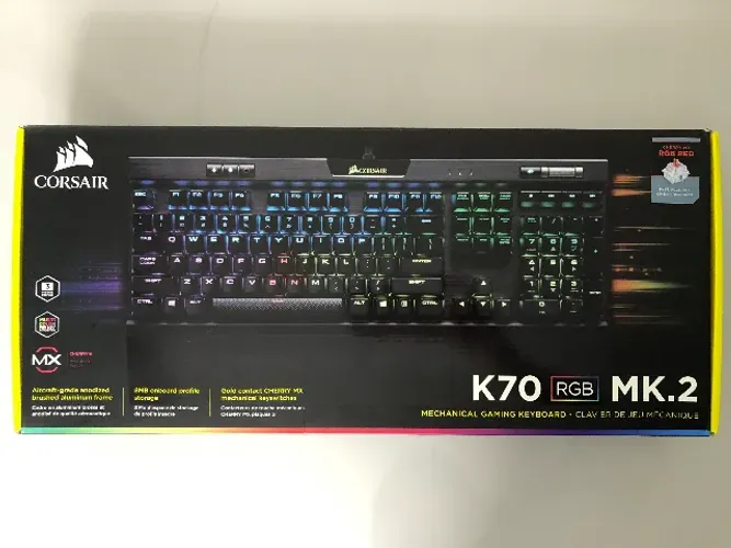 Teclado Mecânico Corsair K70 MK.2 RGB Cherry MX Red ABNT 2