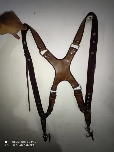 Alça dupla de couro Super reforçada - estilo Black houd
