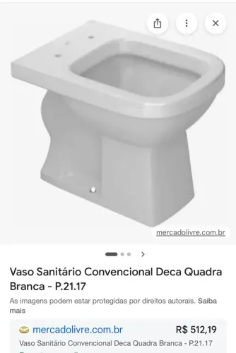 Vaso Sanitário convencional DECA