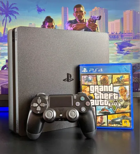 PS4 SLIM 1 TB - IMPECÁVEL