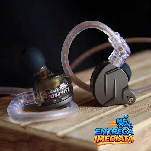 Fone KZ ZSN PRO - Com Microfone Retorno de Palco / Fone Gamer Jogos e Músicas