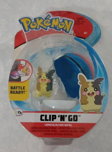 Pokémon morpeko modelo clip 'n' go original boneco mais pokébola