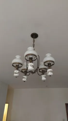 Luminária Lustre de teto pendente antiga