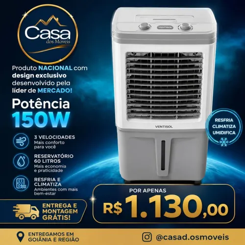 Climatizador 60 Litros - Frete grátis Goiânia e região