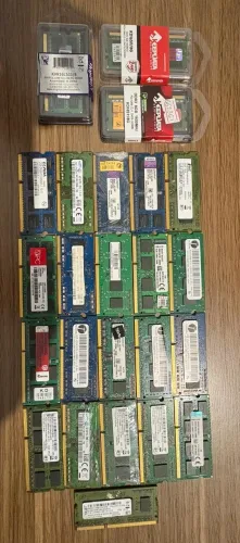 Lote Memórias DDR3 2GB, 4GB, 8GB