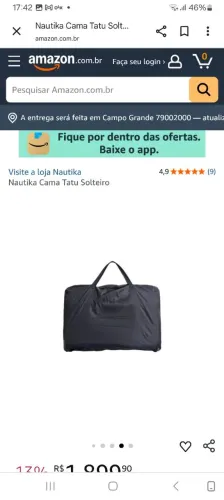 Cama Tatu nunca usada