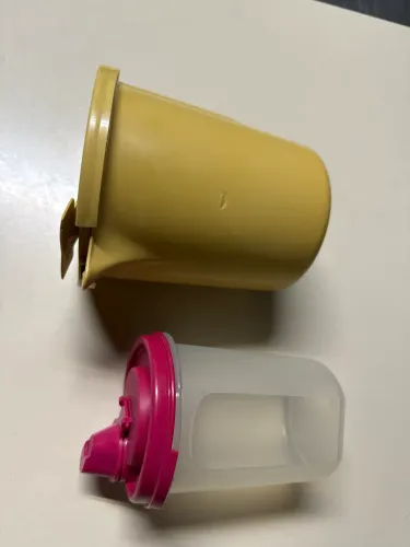 Jarra e pote com bico Tupperware anos 70/80