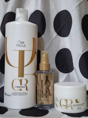 Shampoo e máscara Wella Oil Reflections