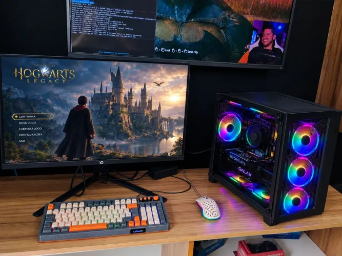 Pc Gamer i7 13700F 32GB RTx 4070 Monitor QuadHD Garantia e Nota