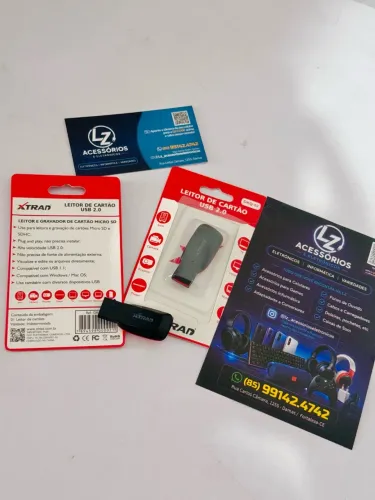 Adaptador USB Leitor Cartão Micro SD M2 Para Notebook PC Plug Play