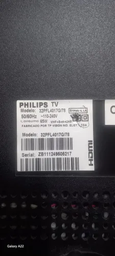 Tv philco 32pfl4017g liga mais não aparece a mensagem
