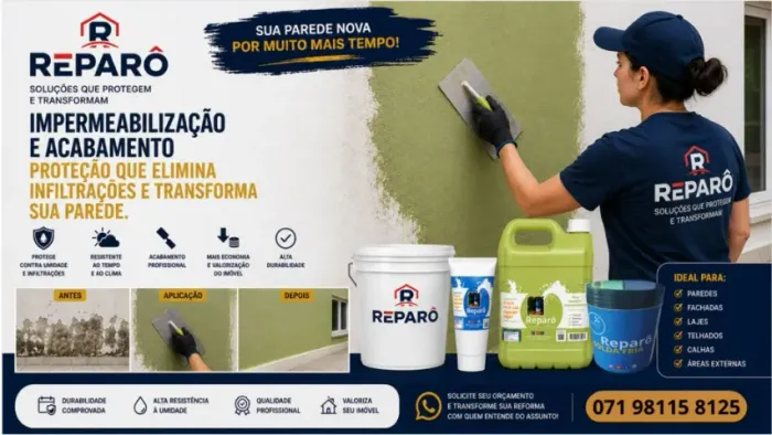 Impermeabilização - Laje, parede, piscina, chão
