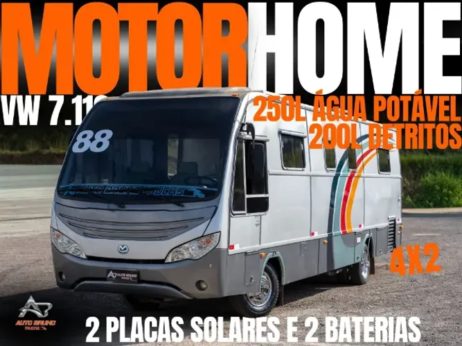 VW 7110 Motorhome 1988 Cummins Revisado 6 Pneus Novos