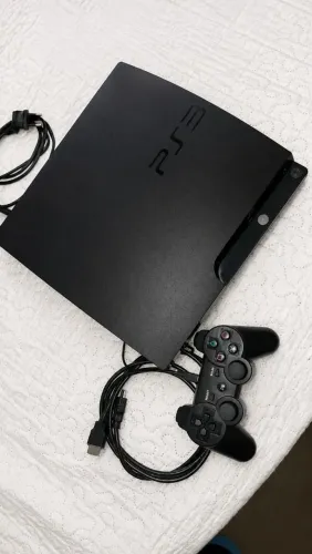 Ps3 1 controle  e cabos