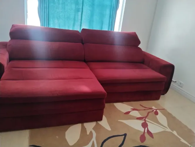 Sofá Sylvia design sem caixa retrátil e reclinável