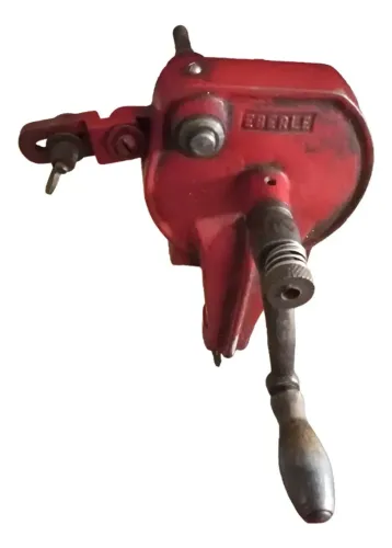 Antigo Esmeril Manual De Bancada Eberle - Funcional - Raro # (Usado)