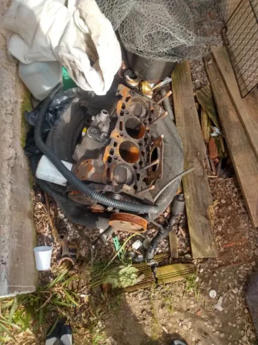 Motor de carro aberto