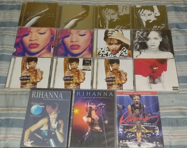 Cds e dvds da Rihanna