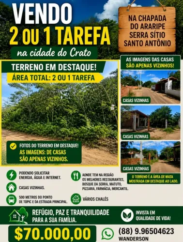 chapada do Araripe 2 tarefa / terreno serra