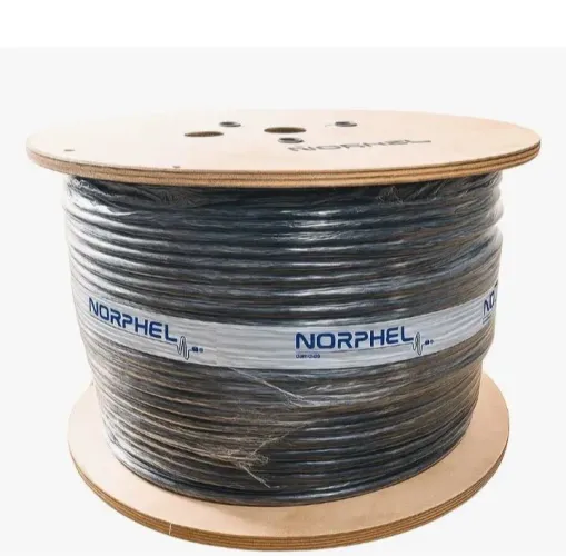 Cabo Lan Norphel Cat5e 100% cobre Dupla Blindagem Preto 305mts.