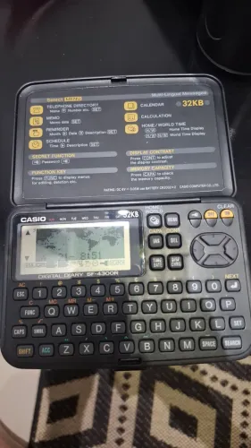 Agenda eletrônica Cassio Sf- 4300R - vintage anos 90