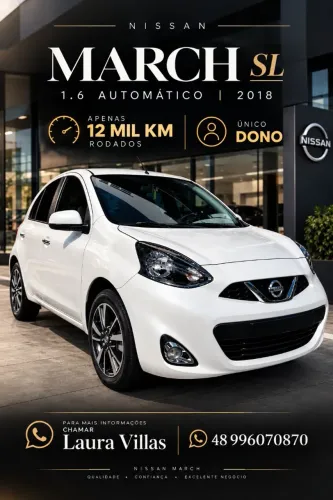 Nissan March SL 1.6 16V Flexstart 5P Aut. 2018