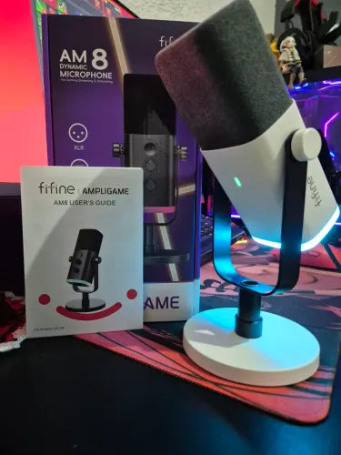 Microfone Fifine AM-8 Branco 