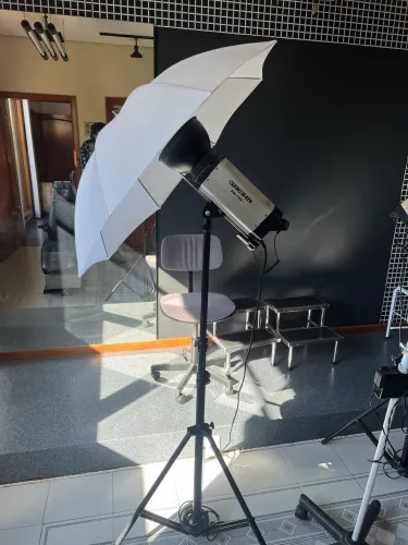 Iluminação para fotos flash