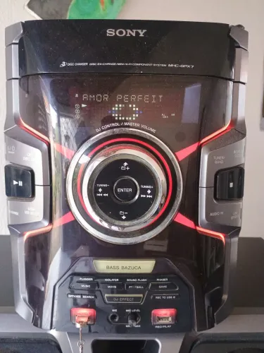 Mini System Sony MHC GPX7 em perfeito funcionamento e estado geral .. dublo USB.. 
