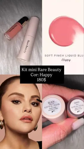 Kit blush e máscara Rare Beauty