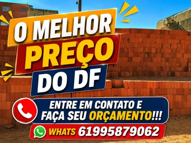 Traga seu orçamento e garanta o melhor p/ sua obra = tijolo anapolis R$1.150