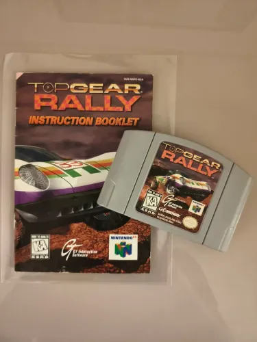 Top Gear Rally Original Nintendo 64 N64 + Manual/Folheto Original