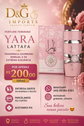 Perfume Árabe Yara Lattafa 100ml