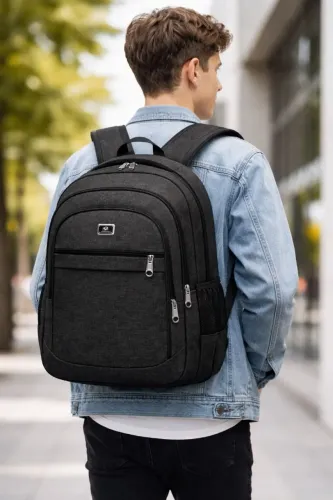 Mochila executiva preta universitária