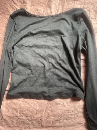 Blusa de mangas longas e costas de renda shein