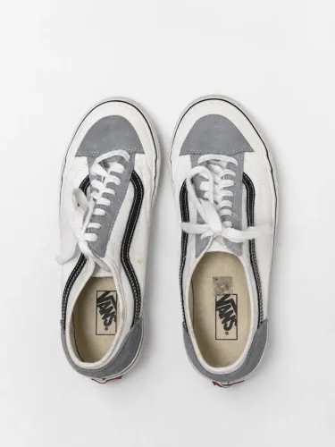 tênis vans old skool branco e cinza tam 42