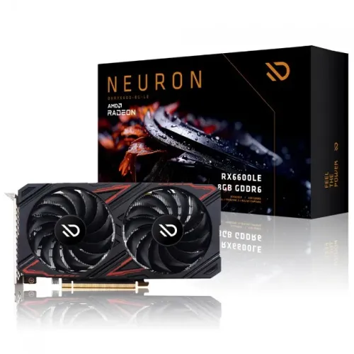 Placa De Vídeo AMD Radeon RX 6600 LE Neuron, 8GB, GDDR6, FSR, Ray Tracing, Preto