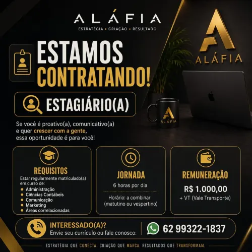 Vaga para Estagiária