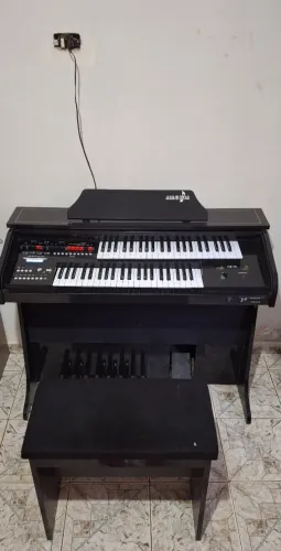 Órgão Eletrônico Harmonia HS-75 Preto - Revisado / Funcionando 100%