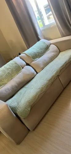 Oportunidade para reforma! Sofa Retratil gigante para 5 pessoas.