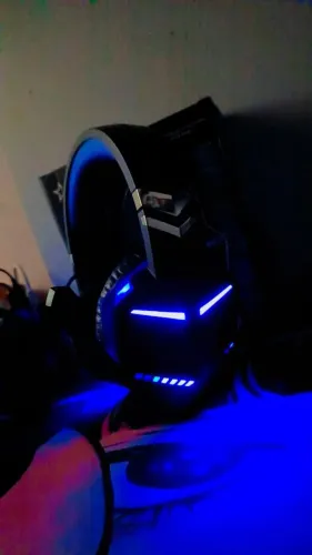 Headset Gamer Feir RGB - Som Imersivo e Novo azul