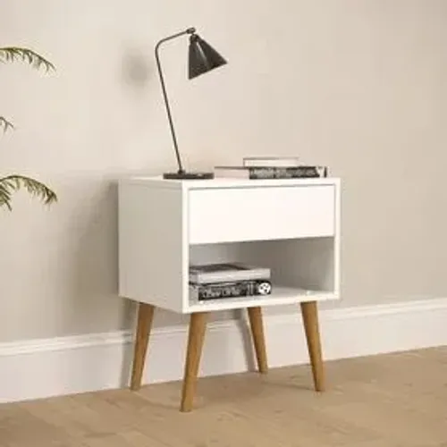 Mesa de Cabeceira 100% MDF 1 Gaveta - (Entregamos)!!