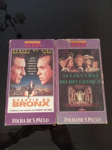 2 vhs desafio no bronx eas loucuras do rei George