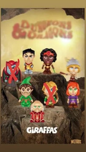 6 personagens caverna do dragrão lacrados